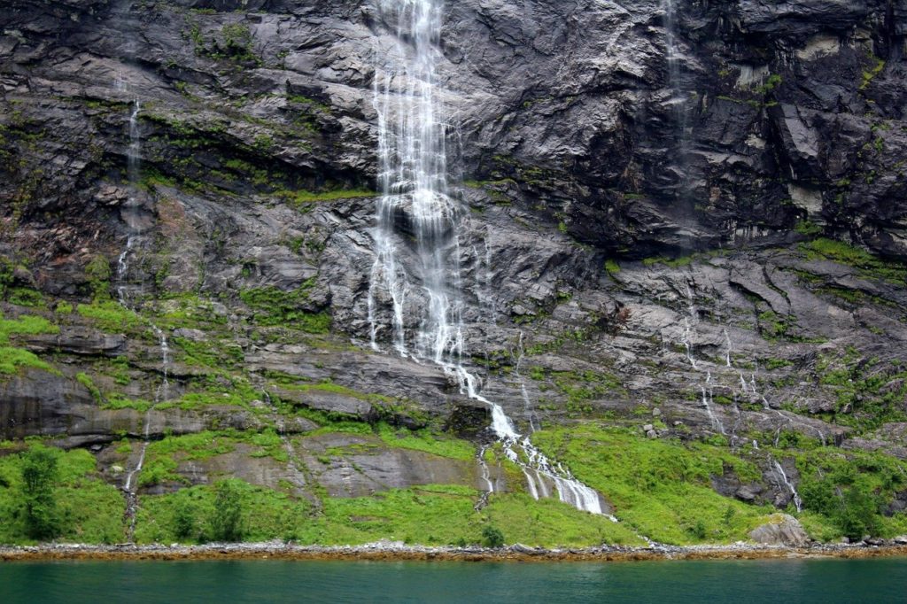 Watervallen in Noorwegen - Seven Sisters