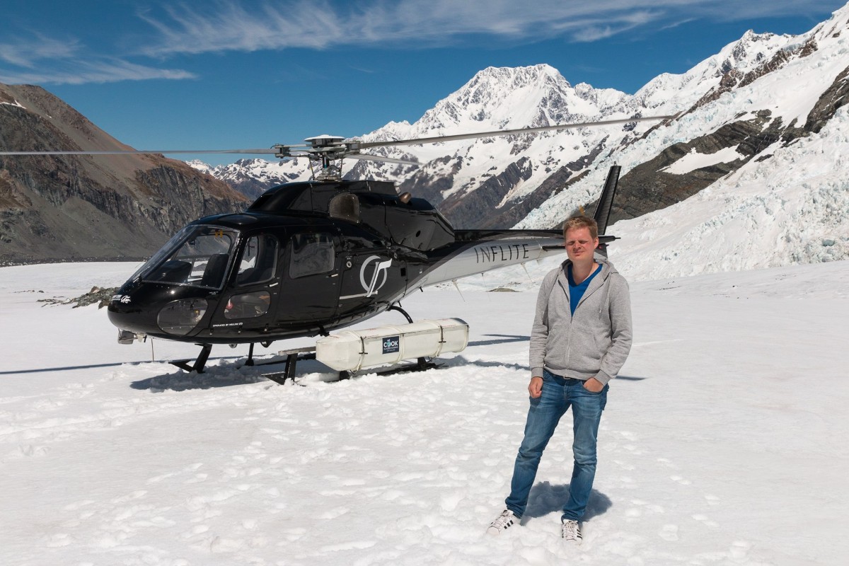 Gletsjer Nieuw-Zeeland - helikopter