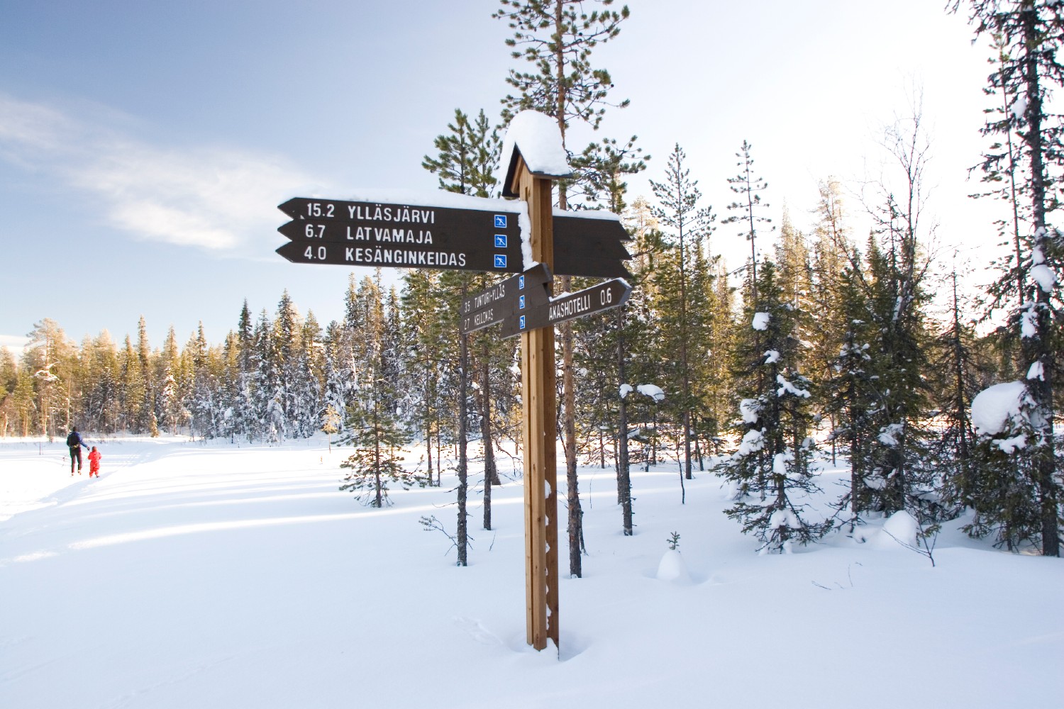 Wegwijzer in Fins Lapland