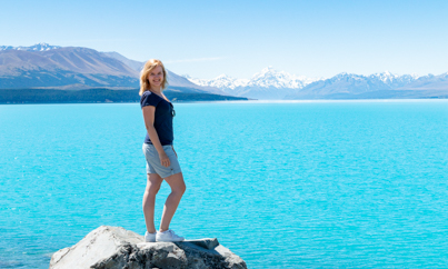 Uitzicht over Lake Pukaki - Rondreis Nieuw-Zeeland 5 weken