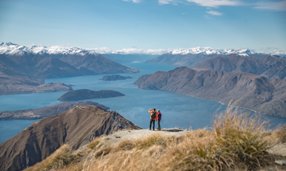 Op grote hoogte bij Wanaka Roys Peak - Rondreis Nieuw-Zeeland 5 weken