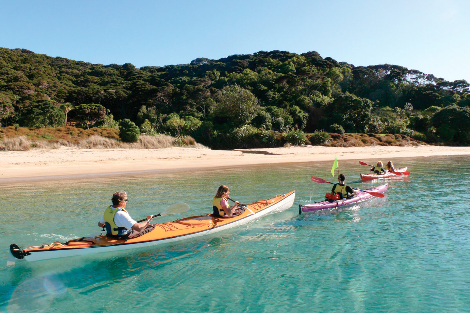 Rondreis Nieuw-Zeeland plannen; kajakken in Bay of Islands
