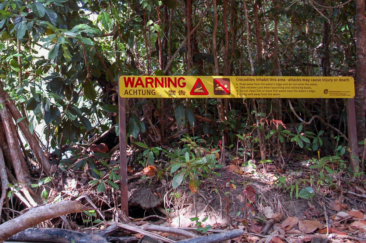 Gevaarlijke dieren Australië: let op de waarschuwingsborden