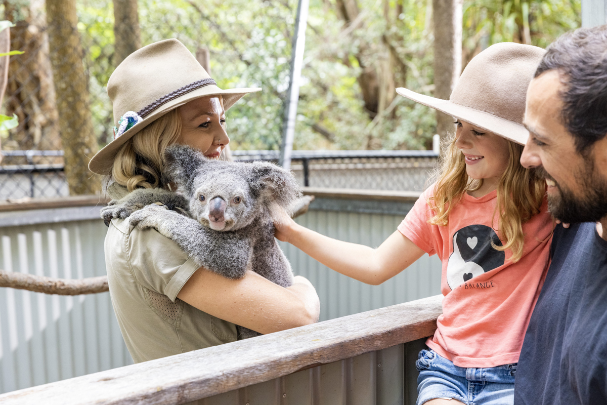 Australie met kinderen activiteiten Koala's in Koala Garden