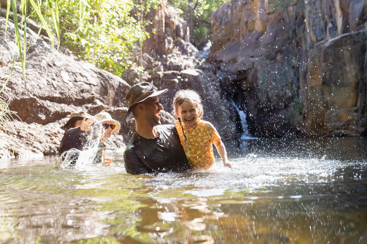 Australie met kinderen activiteiten Watervallen in het noorden