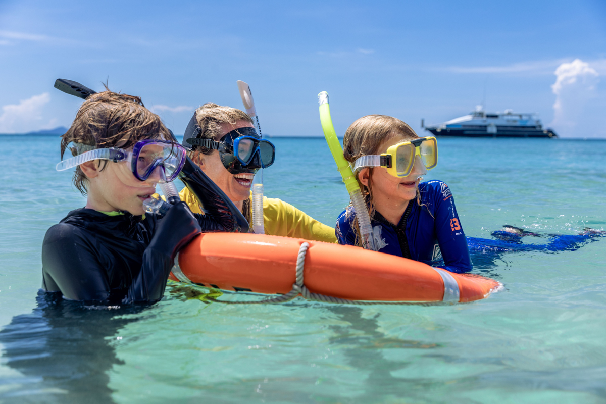 Oostkust Australie snorkelen met kinderen op het rif