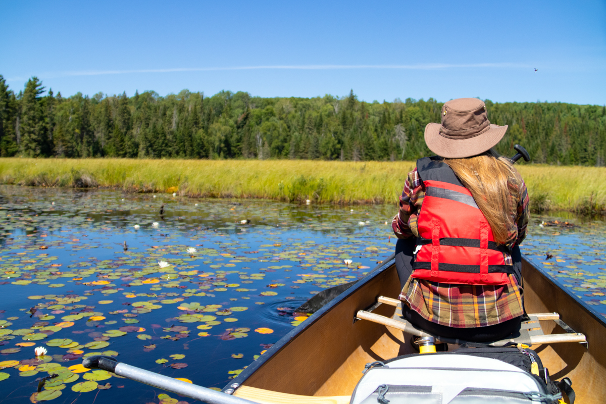 Oost Canada of West Canada op het meer